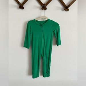 Kyte BABY Zippered Romper in Fern 3-6m